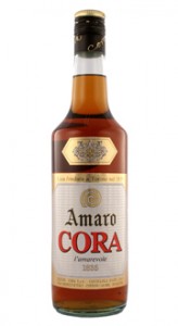 Immagine della bottiglia dell'amaro cora