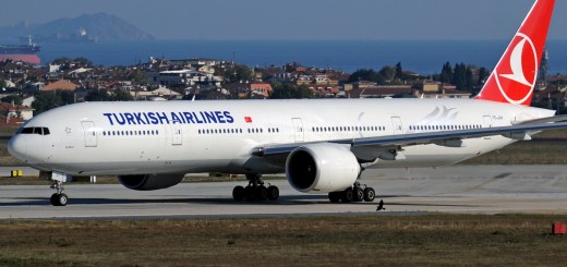 Immagine del Boeing 777 della compagnia Turkish Airlines